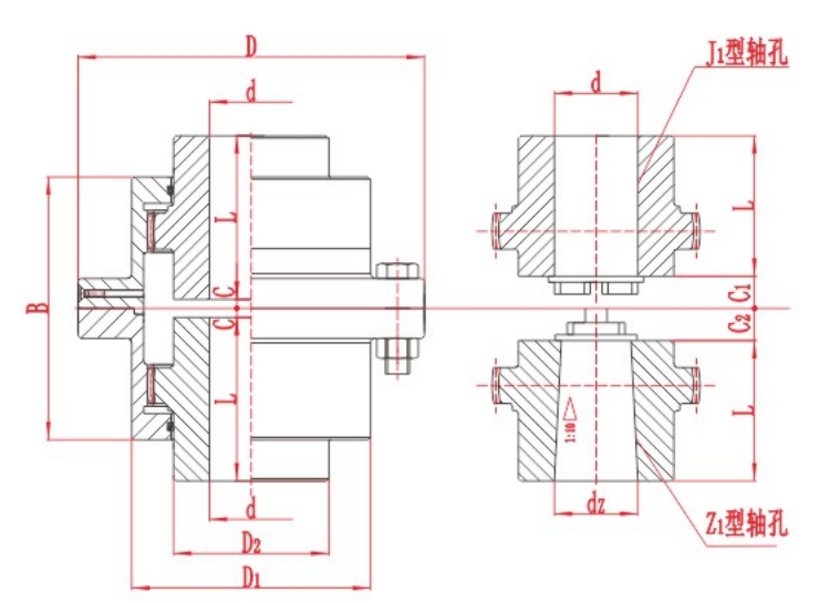 CL Gear Coupling assembly drawing