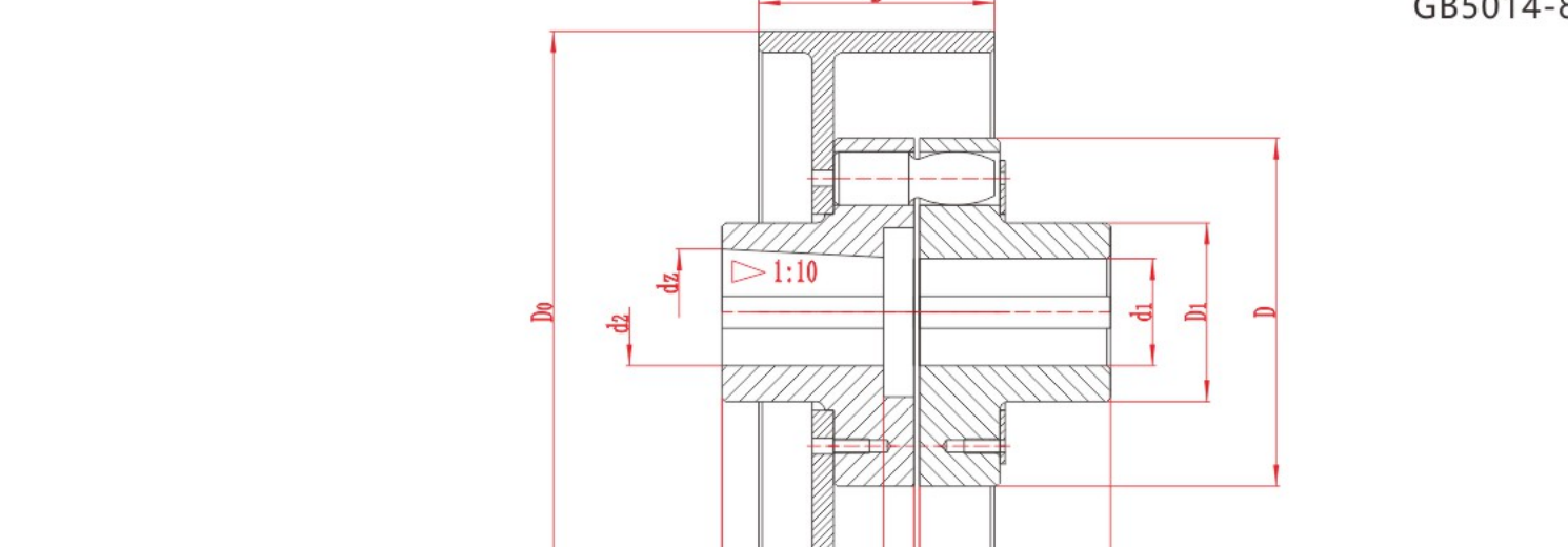 HLL Flexible Pin Coupling with Brake Drum