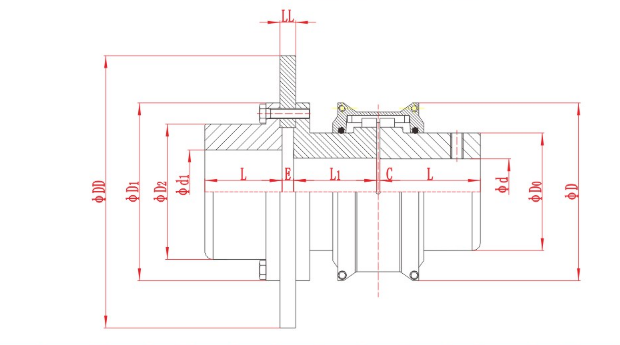JSP Grid Coupling with Brake Disc
