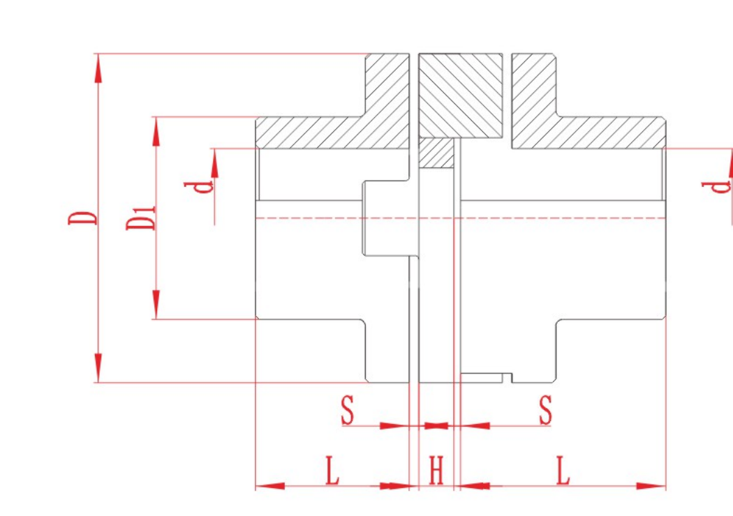 SL Cross-Slider Coupling assembly drawing